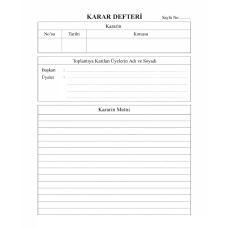 DEFTER KARAR 40 YP